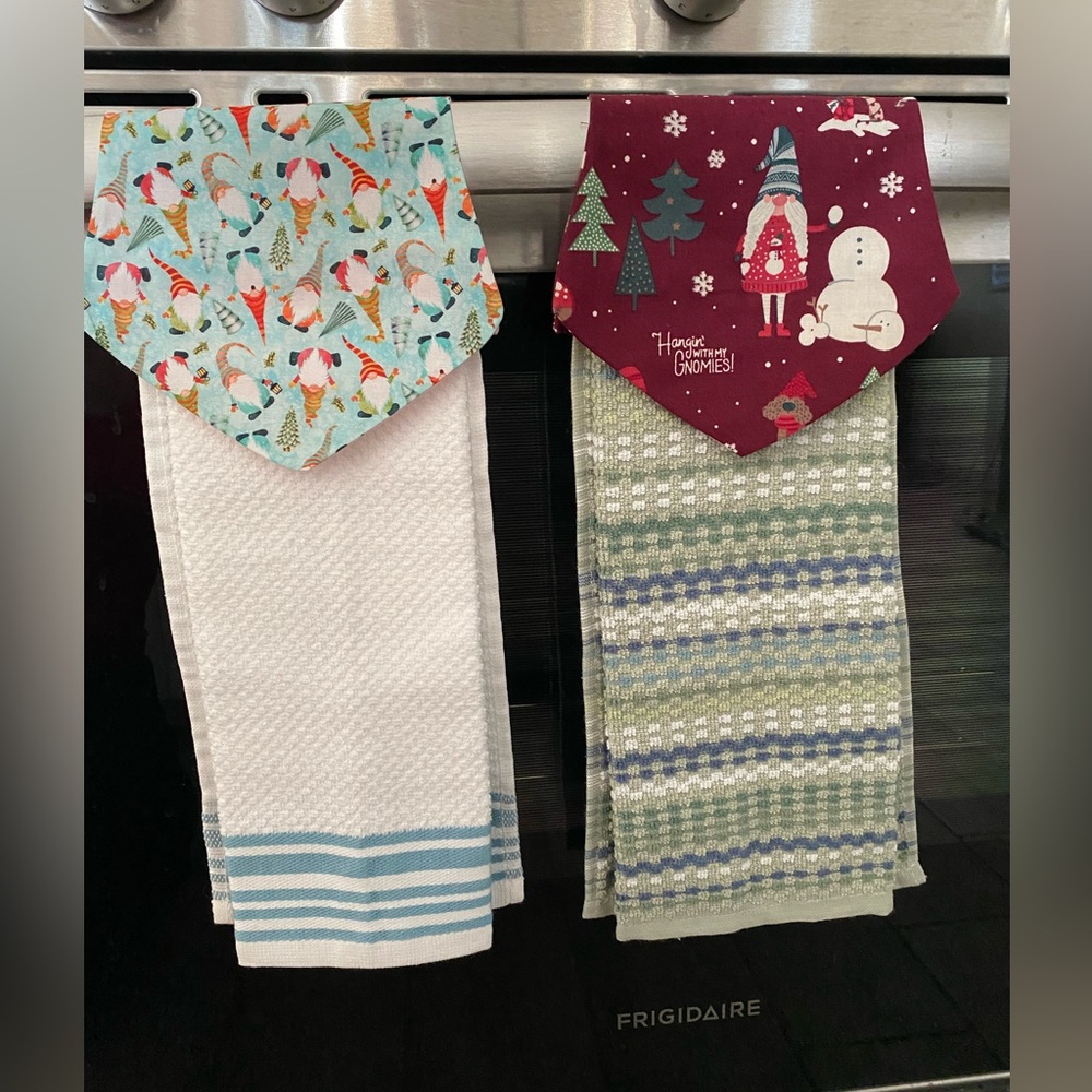 Christmas Gnome kitchen towel
Hand made